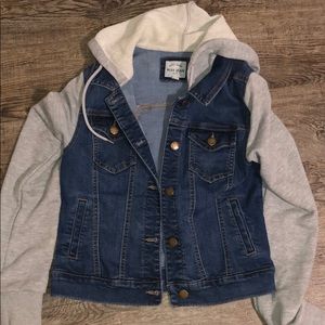 Jean hooded jacket